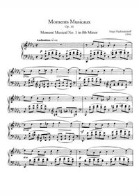 Moments musicaux, op. 16 - Sergei Rachmaninoff